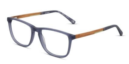 Botaniq BIO-1010 Blue, Clear glasses - Blue / Clear - Angle View