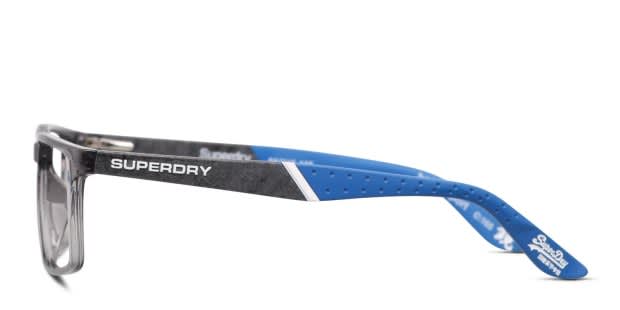 Superdry SDO-Bendosport Gray/Clear/Blue Eyeglasses | Includes FREE