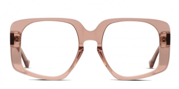 Karen　ベージュ Karen Walker Amna Beige/Clear Prescription Eyeglasses