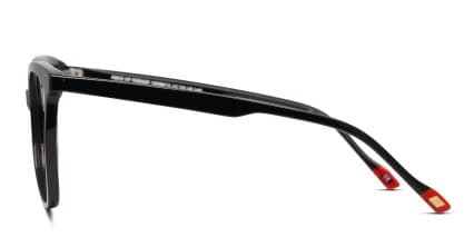 Le Specs Piece of Pizzazz Shiny Black glasses - Shiny Black - Side View
