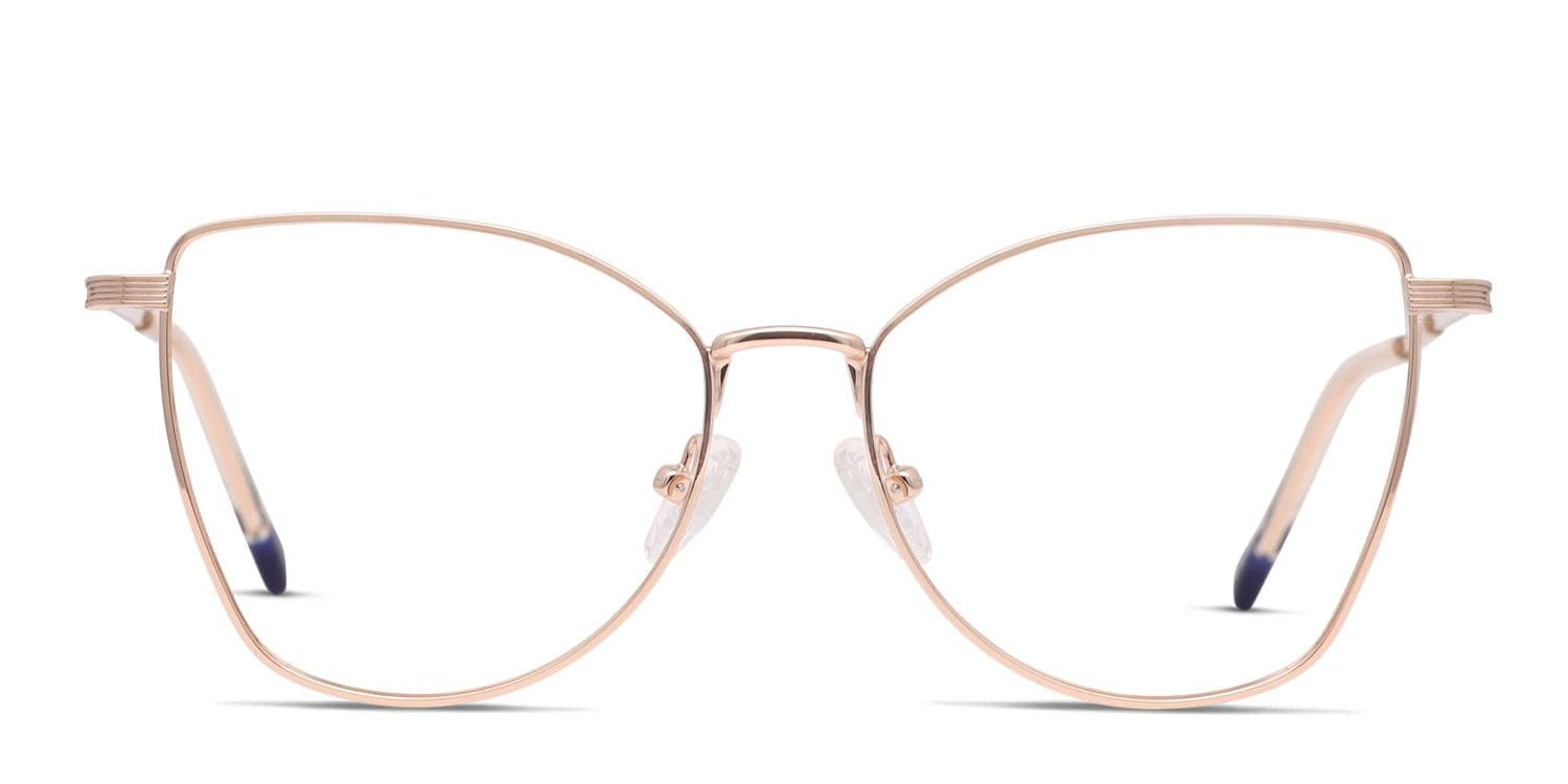 Le Specs Hula Rose Gold glasses - Rose Gold - Frontal View