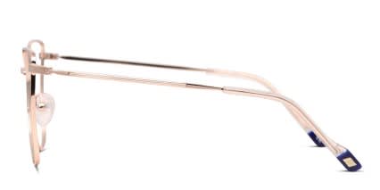 Le Specs Hula Rose Gold glasses - Rose Gold - Side View