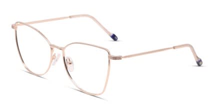 Le Specs Hula Rose Gold glasses - Rose Gold - Angle View