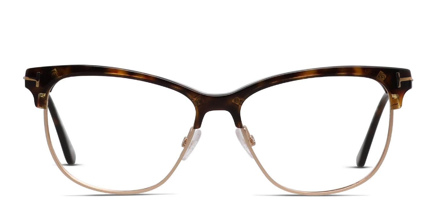 Tom Ford TF5546-B Brown/Tortoise/Gold Prescription Eyeglasses