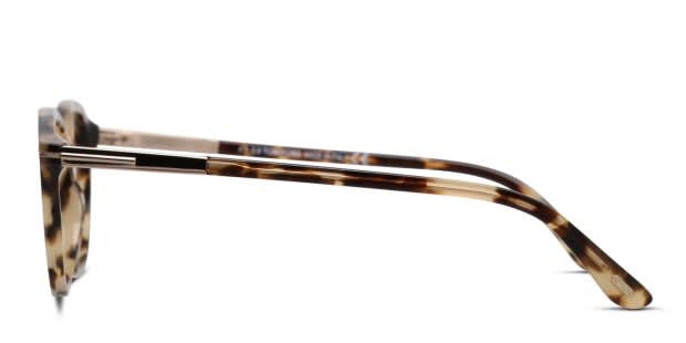 Tom Ford TF5555-B Tortoise/Beige/Gold Prescription Eyeglasses