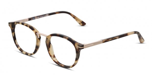 Tom Ford TF5555-B Tortoise/Beige/Gold Prescription Eyeglasses