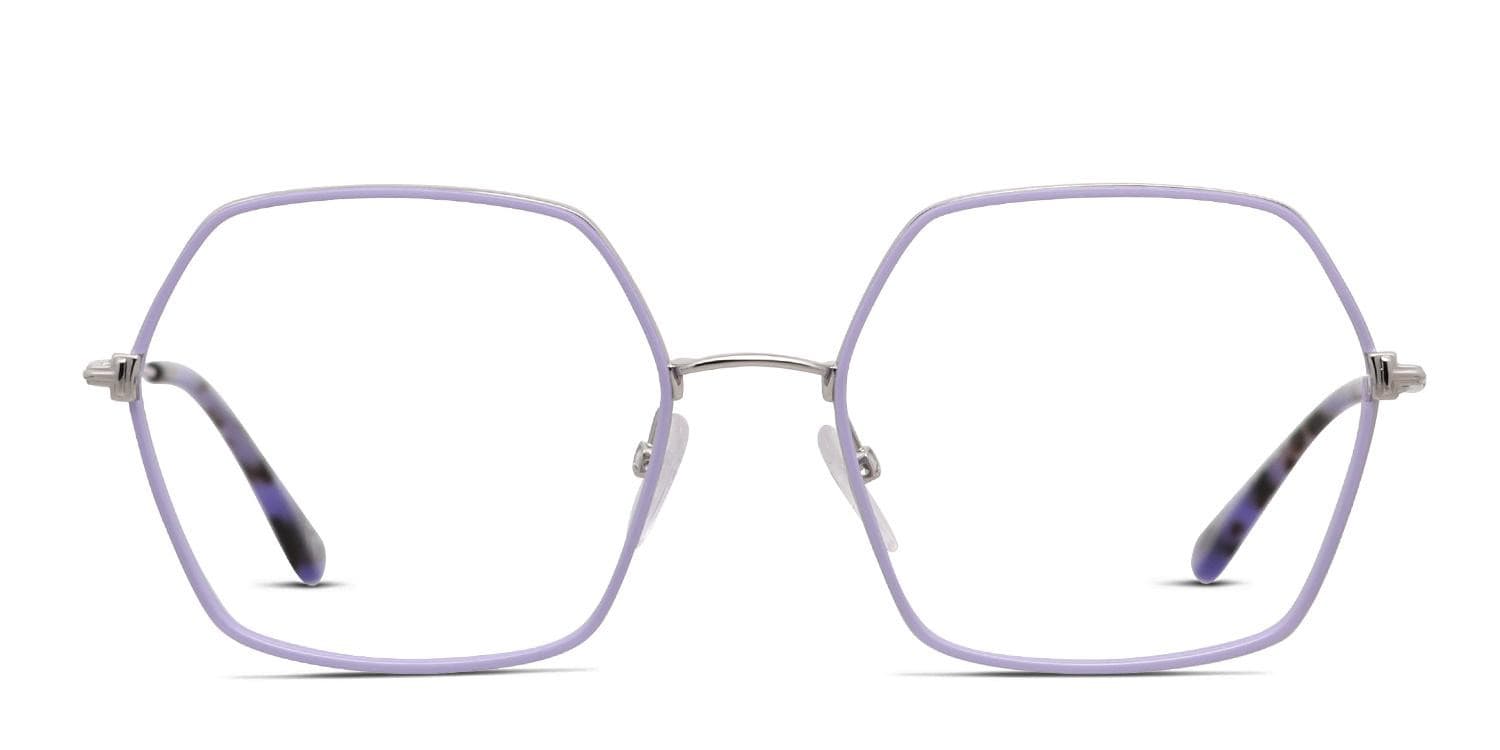Tom Ford TF5615-B Purple/Silver Eyeglasses | Includes FREE Rx Lenses