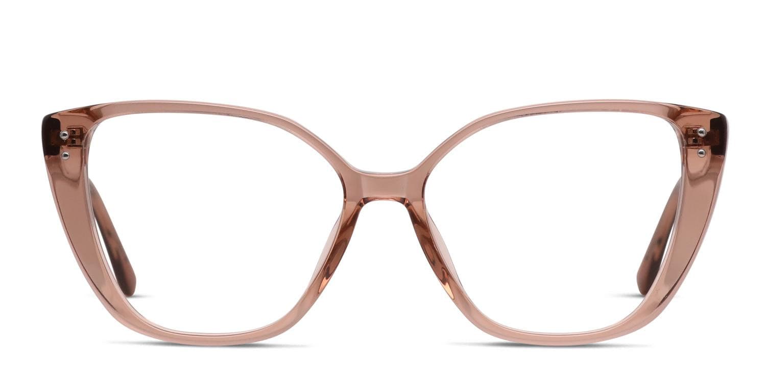 Diff Amelia Brown, Clear glasses - Brown / Clear - Frontal View