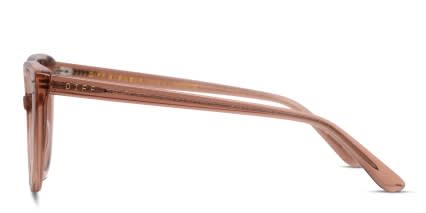 Diff Amelia Brown, Clear glasses - Brown / Clear - Side View
