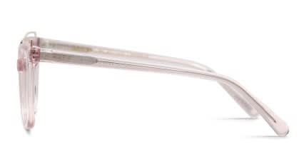 Diff Molly Pink, Clear, Gold glasses - Pink / Clear / Gold - Side View