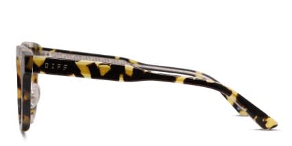 Diff x Harry Potter Hufflepuff Tortoise glasses - Tortoise - Side View