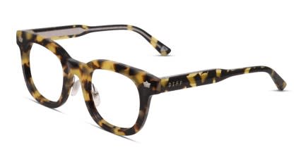 Diff x Harry Potter Hufflepuff Tortoise glasses - Tortoise - Angle View