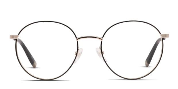 FILA VFI093 Black/Gold Eyeglasses | Includes FREE Rx Lenses
