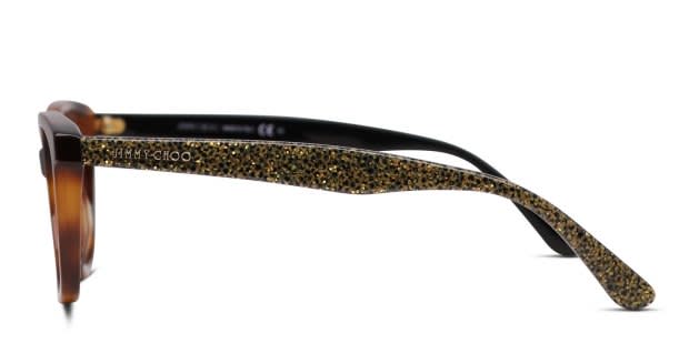 Jimmy Choo JC188 Tortoise/Glitter Eyeglasses | Includes FREE Rx Lenses