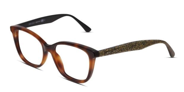 Jimmy Choo JC188 Tortoise/Glitter Eyeglasses | Includes FREE Rx Lenses