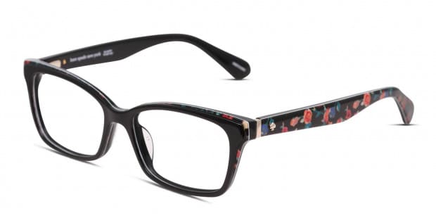 Kate Spade Jeri Black Multicolor Eyeglasses Includes FREE Rx Lenses