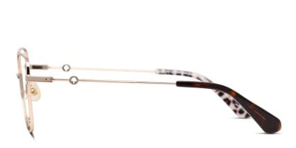 Kate Spade Journee Gold glasses - Gold - Side View