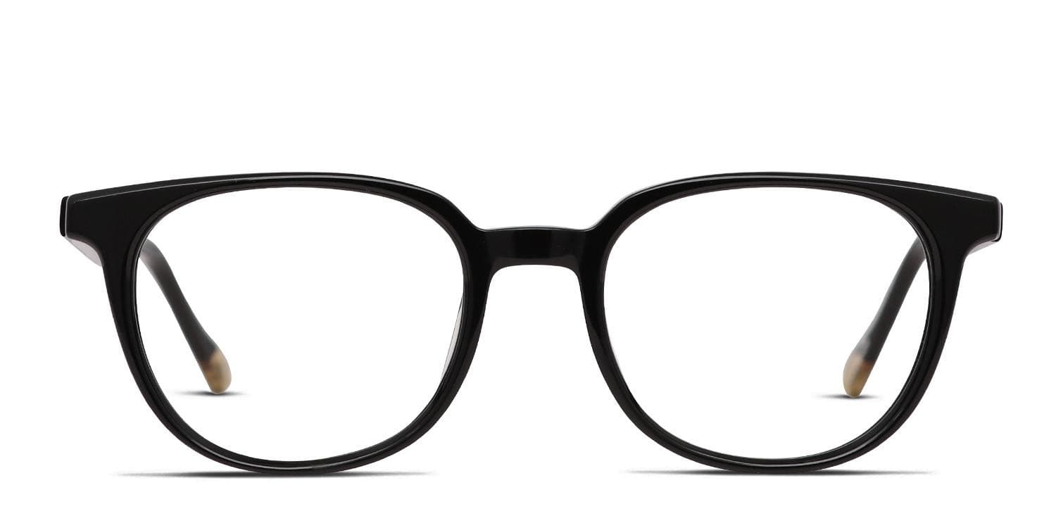 Le Specs Nomad Shiny Black glasses - Shiny Black - Frontal View