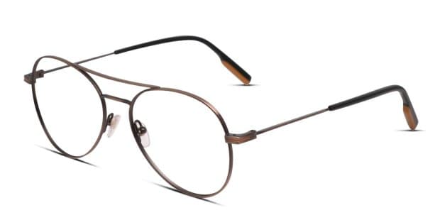 Ermenegildo Zegna EZ5151 Bronze/Brown Eyeglasses | Includes FREE