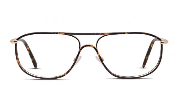 tom（感謝）/4 Tom Ford TF5624-B Tortoise/Gold Eyeglasses | Includes FREE Rx Lenses