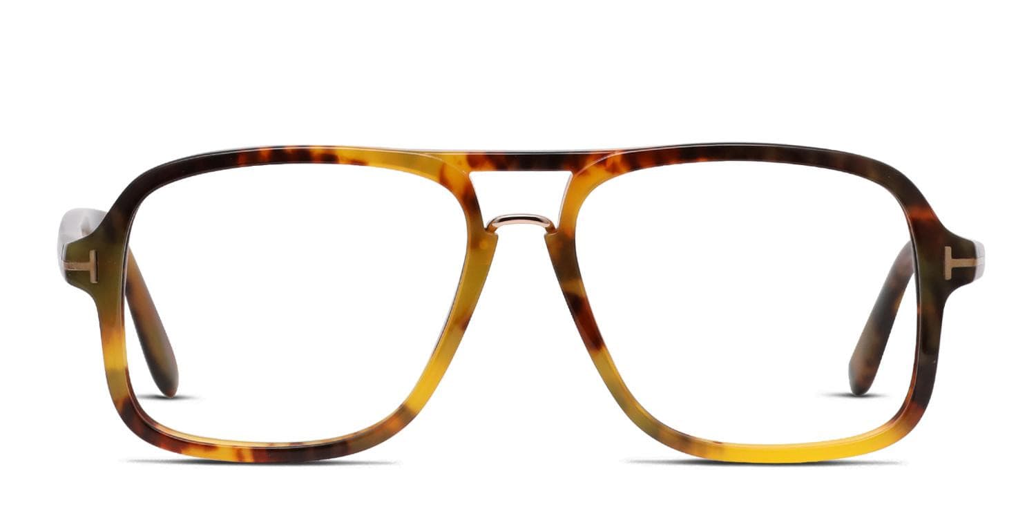 Tom Ford TF5627-B Tortoise/Yellow Prescription Eyeglasses