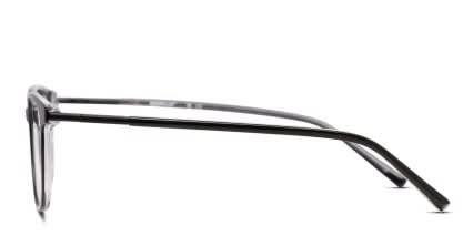 Cat CPO-3511 Shiny Black/Clear glasses - Shiny Black / Clear - Side View