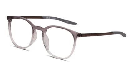 Nike 7280 Gray, Clear, Brown glasses - Gray / Clear / Brown - Angle View