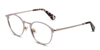 Kate Spade Jalyssa Purple/Gold glasses - Purple / Gold - Angle View
