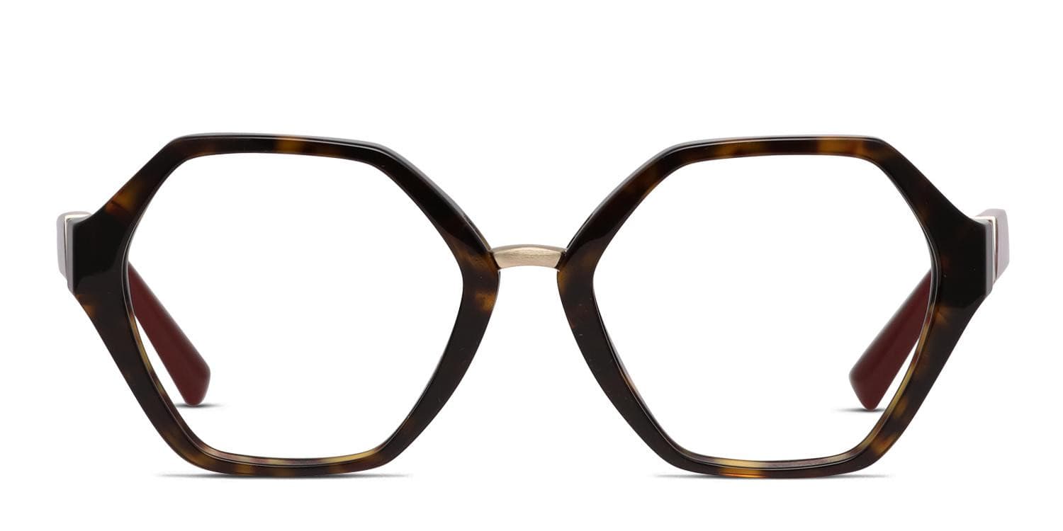 Valentino VA3062 Brown/Tortoise Prescription Eyeglasses display picture 2