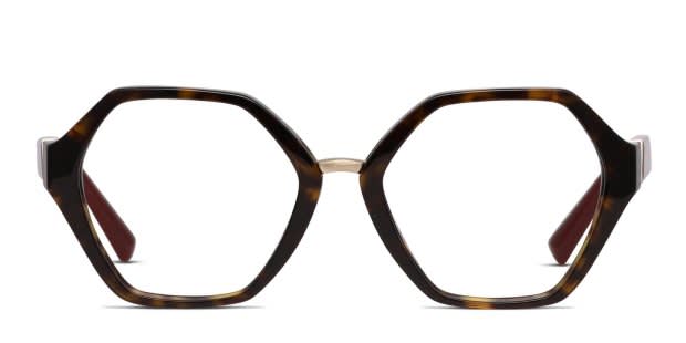 Valentino VA3062 Brown/Tortoise Prescription Eyeglasses display picture 2