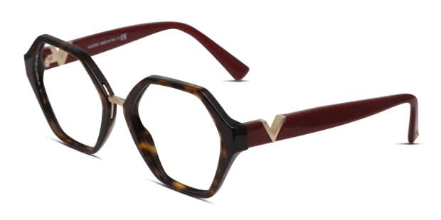 Valentino VA3062 Brown/Tortoise Prescription Eyeglasses display picture 1