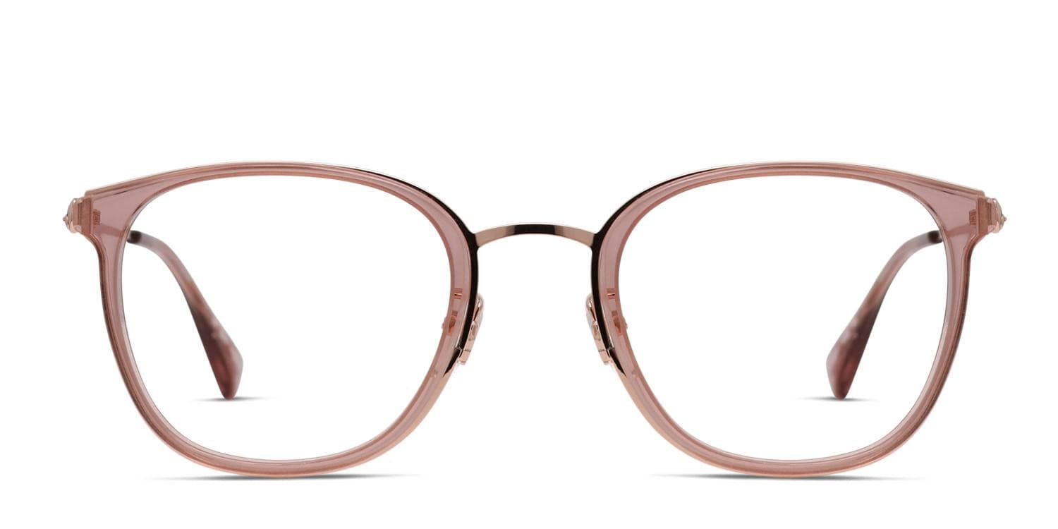 Moschino MOS590/F Pink/Clear/Gold Eyeglasses | Includes FREE Rx Lenses