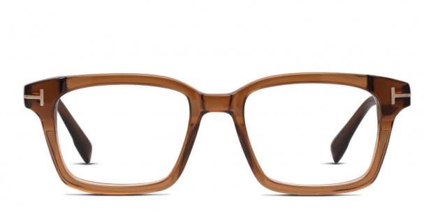 Tom Ford TF5661-B Brown/Clear Prescription Eyeglasses