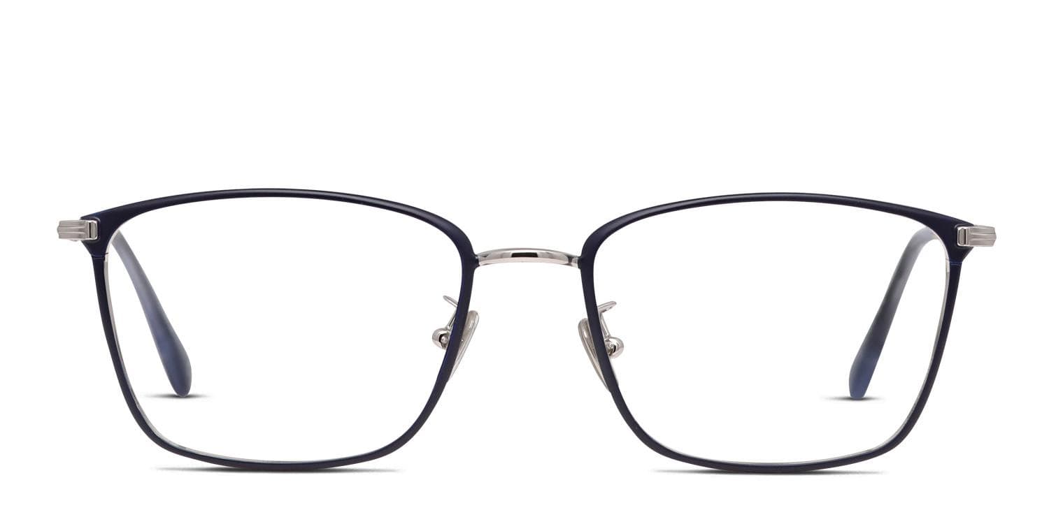 Tom Ford TF5774-D-B Blue/Silver Eyeglasses | Includes FREE Rx Lenses