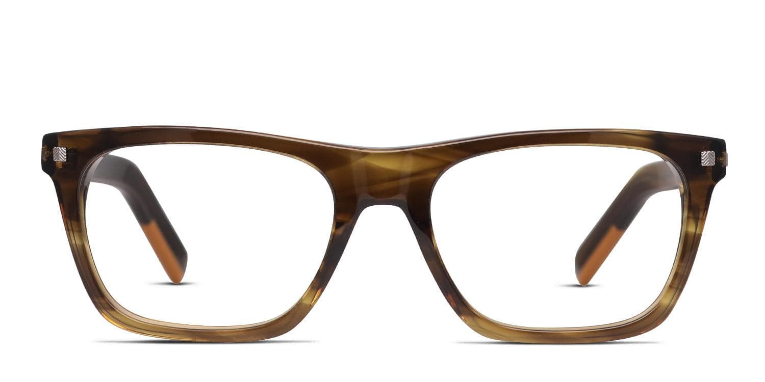 Ermenegildo Zegna EZ5136 Brown Eyeglasses | Includes FREE Rx Lenses