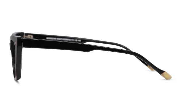 Le Specs Moroccan Nights Shiny Black Eyeglasses | Includes FREE Rx