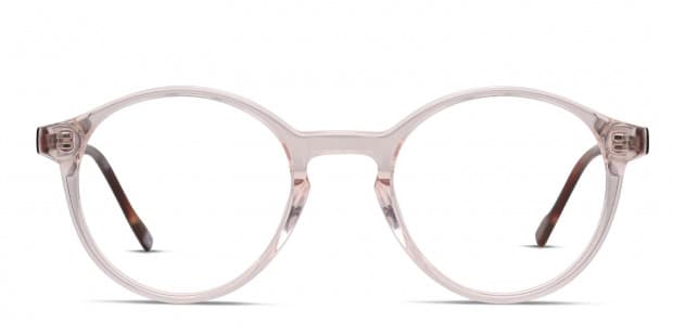 Le Specs Bio-Nics Pink/Clear Eyeglasses | Includes FREE Rx