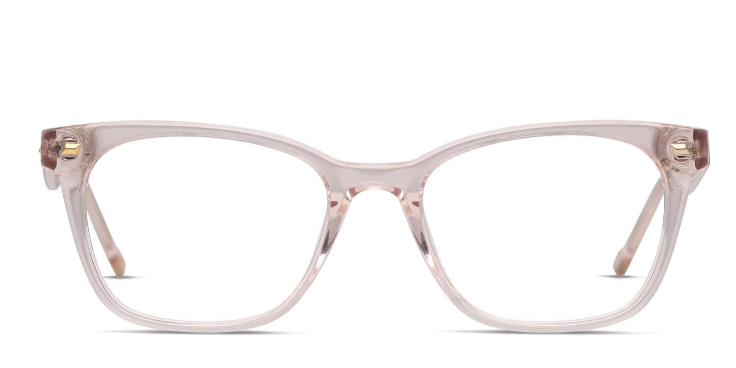 Le Specs Bio-Ligist Clear, Pink glasses - Clear / Pink - Frontal View
