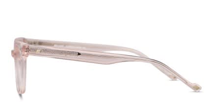 Le Specs Bio-Ligist Clear, Pink glasses - Clear / Pink - Side View