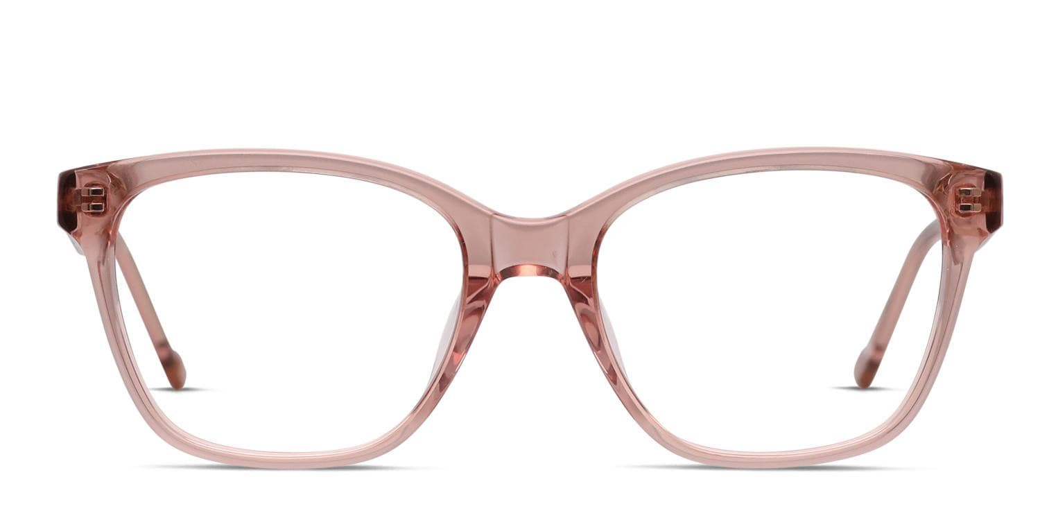 Le Specs Bio-Typic Alt Fit Pink, Clear glasses - Pink / Clear - Frontal View