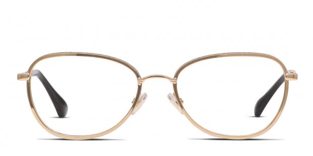 Jimmy Choo JC229 Gold/Black Eyeglasses | Includes FREE Rx Lenses