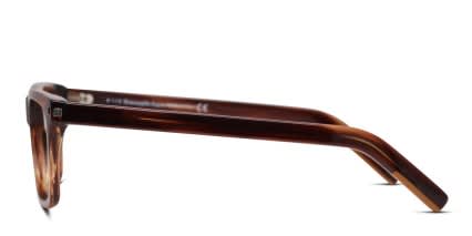 Ermenegildo Zegna EZ5136 Brown, Clear glasses - Brown / Clear - Side View