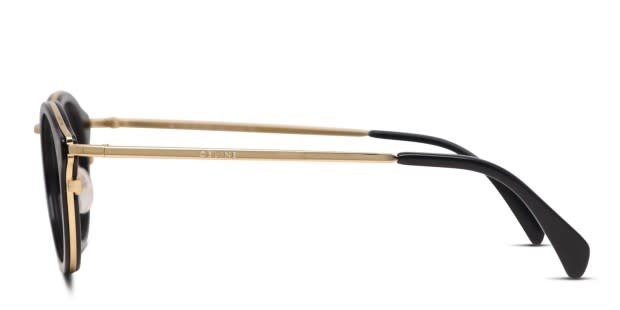 Celine CL50001U Shiny Black/Gold Eyeglasses | Includes FREE