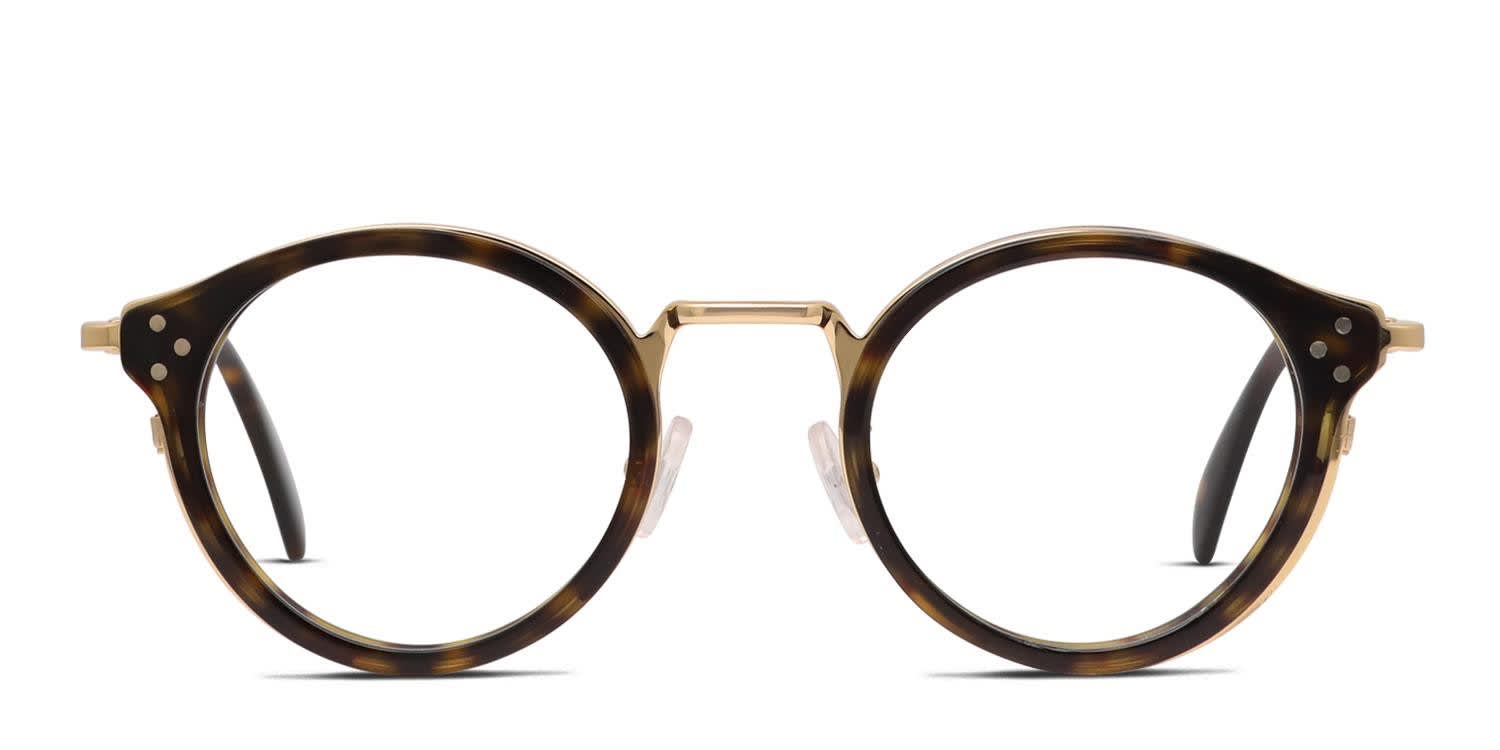 CELINE CL500001U サングラス メガネ　セリーヌ Celine CL50001U Tortoise/Gold Eyeglasses | Includes FREE Rx Lenses
