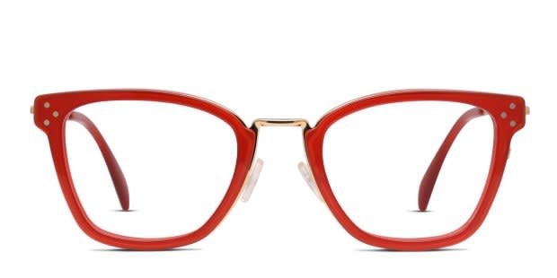 Celine CL50002U Red/Gold Eyeglasses | Includes FREE Rx Lenses display picture 3