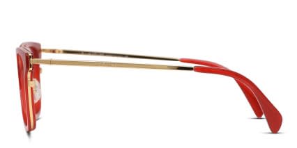 Celine CL50002U Red, Gold glasses - Red / Gold - Side View