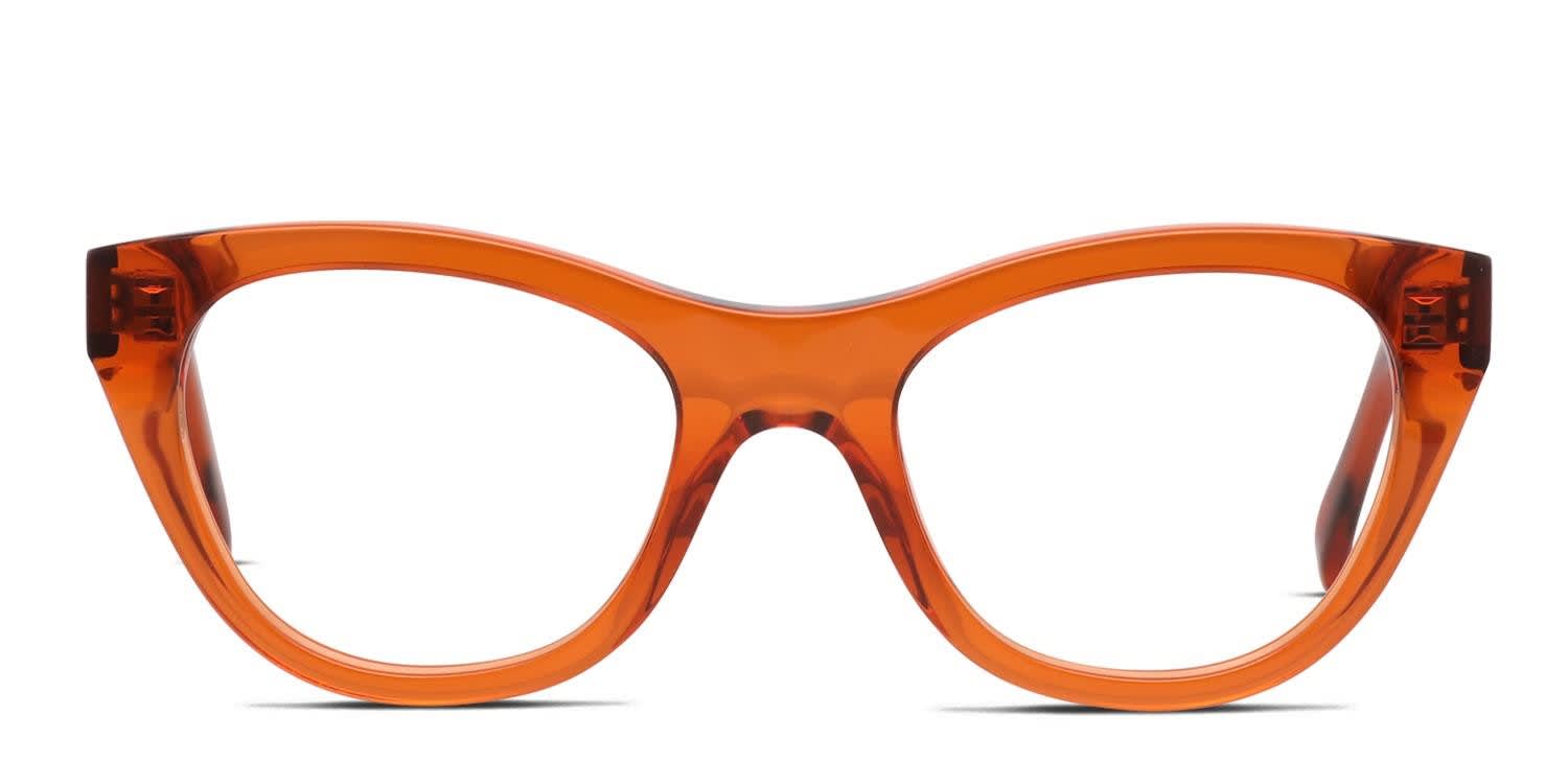 Celine CL50005I Orange/Clear Eyeglasses | Includes FREE Rx Lenses