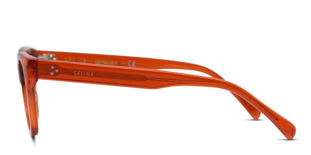 CELINE CL50005I 001 メガネ Celine CL50005I Orange/Clear Eyeglasses | Includes FREE Rx Lenses