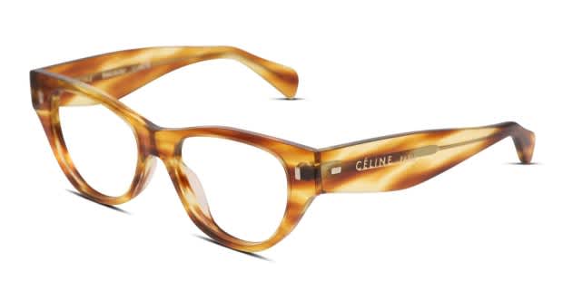 Celine CL50012I Tortoise/Yellow Eyeglasses | Includes FREE Rx Lenses
