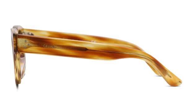 メガネ Celine Glasses CL50035I 054 Luxury Thick Tortoiseshell Celine CL50035I Tortoise/Yellow Eyeglasses | Includes FREE
